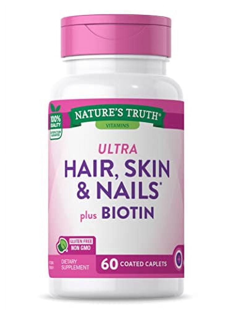 Nature's Truth Hair, Skin, Nails Supplement, 60 Count - Walmart.com Nature's Truth Hair, Skin, Nails Supplement, 60 Count - Walmart.com