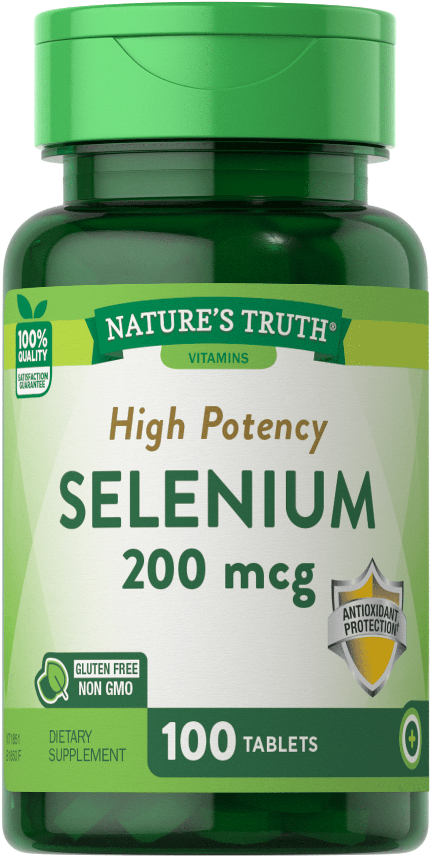 Nature's Truth High Potency Selenium 200 mcg Supplement, 100ct, 4-Pack