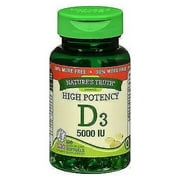 Nature's Truth High Potency Vitamin D3 5000 IU Quick Release, 130ct, 6-Pack