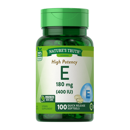 Nature's Truth High Potency Vitamin E 400 IU Quick Release, 100ct, 5-Pack