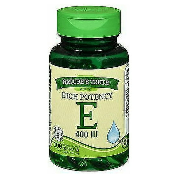 Nature's Truth High Potency Vitamin E 400 IU Quick Release Softgels - 100ct, Pack of 4