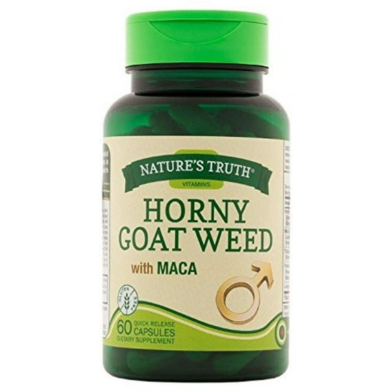 Nature's Truth Horny Goat Weed Maca, Male Performance Formula, 60ct, 4-Pack