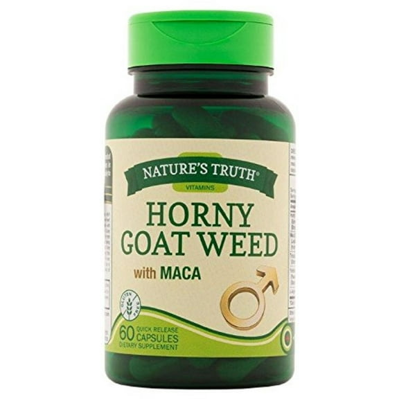 Natures Truth Vitamins Horny Goat Weed With Maca Quick Release Capsules, 60 Ea