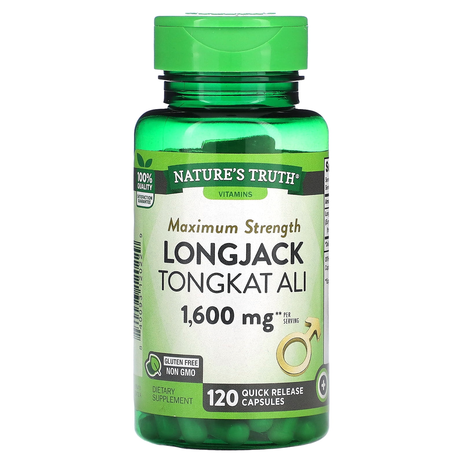 Natures Truth Longjack Tongkat Ali, 1,600 mg, 120 Quick Release Capsules 800 mg per Capsule