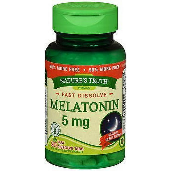 Nature's Truth Melatonin Fast Dissolve Natural Berry Flavor 90 ct, 6-Pack