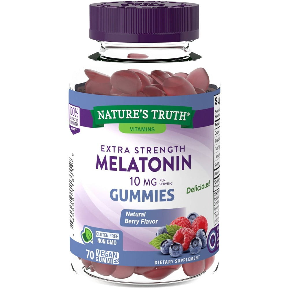 Nature's Truth Melatonin Gummies 10 mg (Pack of 2)