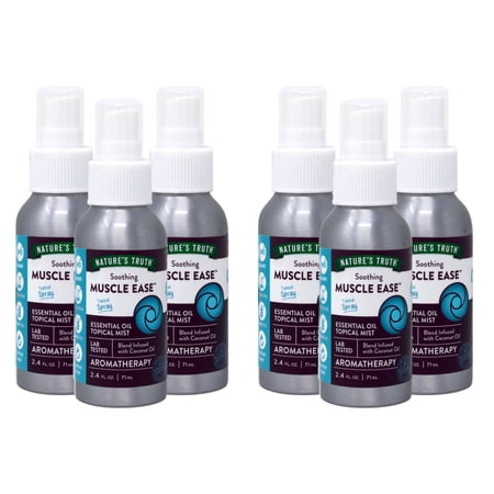 Nature's Truth Muscle Ease Soothing Essential Oil Blend 2.4 oz (Pack of 6)