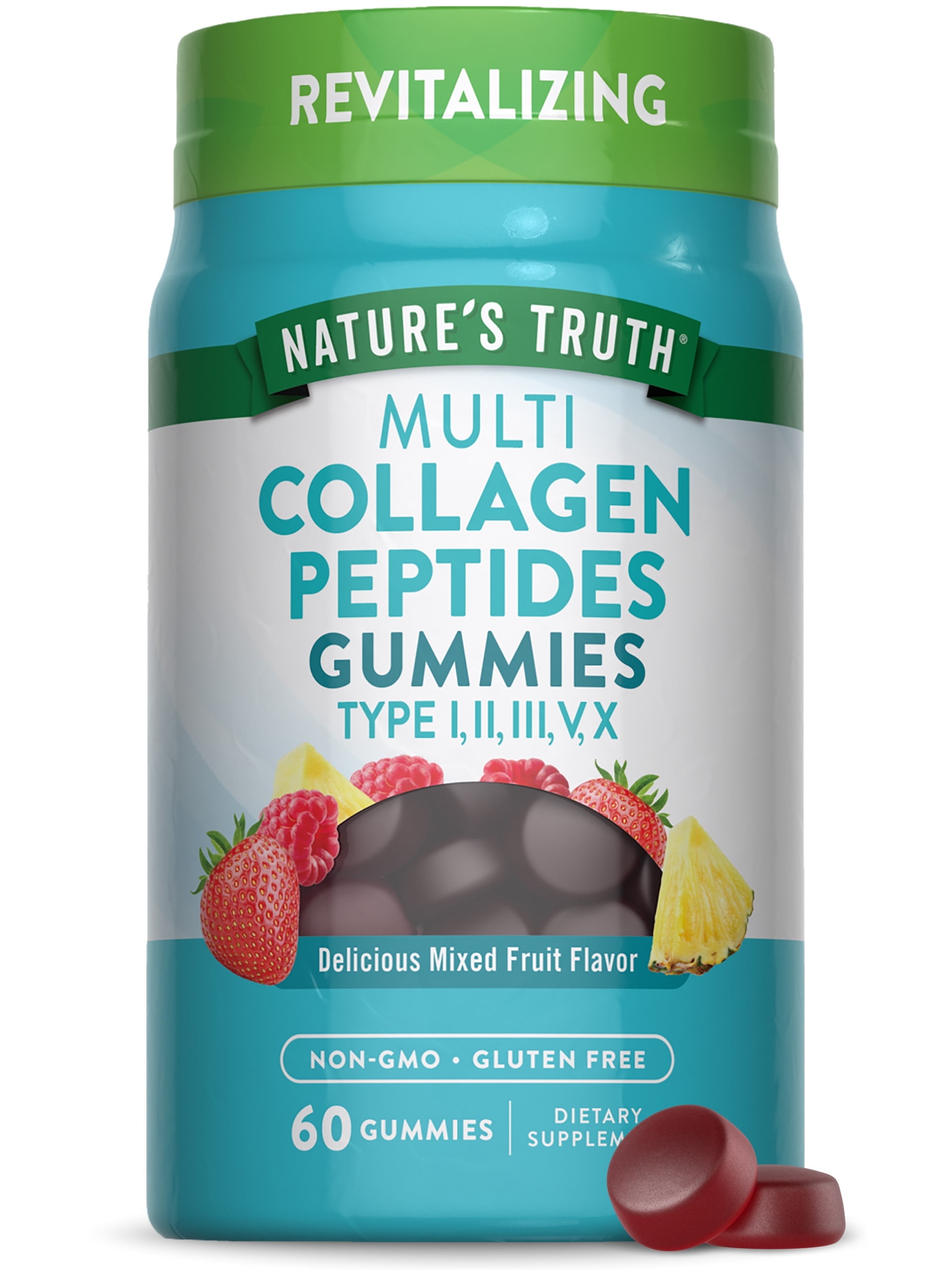 Nature's Truth Natural Mixed Fruit Flavor Multi Collagen 60 Gummies