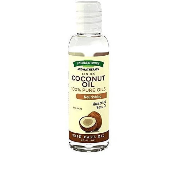 Nature's Truth Nourishing Pure Coconut Massage Oil, Unscented, 4oz, 3-Pack