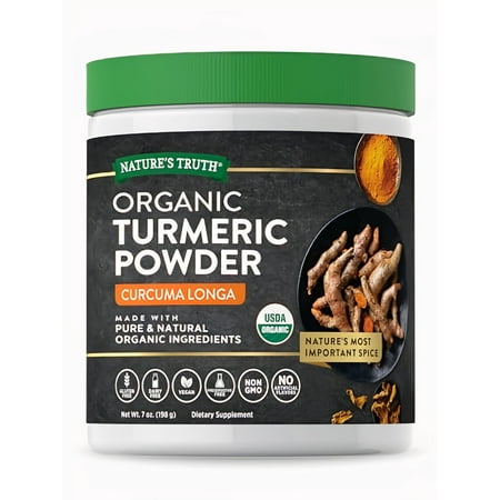 Nature's Truth Organic Turmeric Powder 7 oz (Pack of 2)