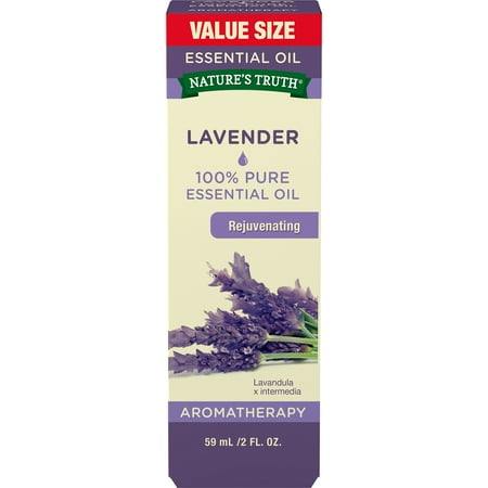 Nature's Truth Lavender Essential Oil | 2 oz | 100% Pure | Natural & Undiluted | GC/MS Tested | Great for Diffusers