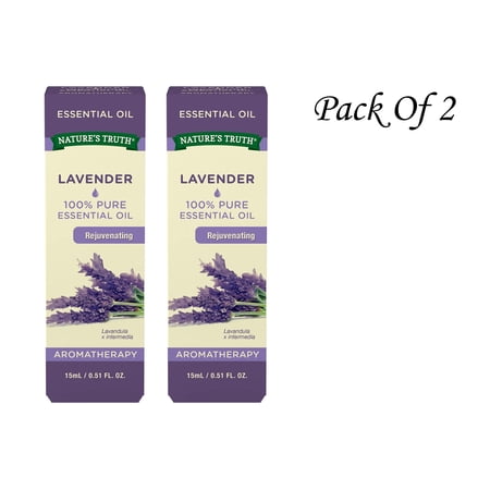 Nature's Truth, Pure Lavender Essential Oil, Aromatherapy, 15ml (Pack Of 2)