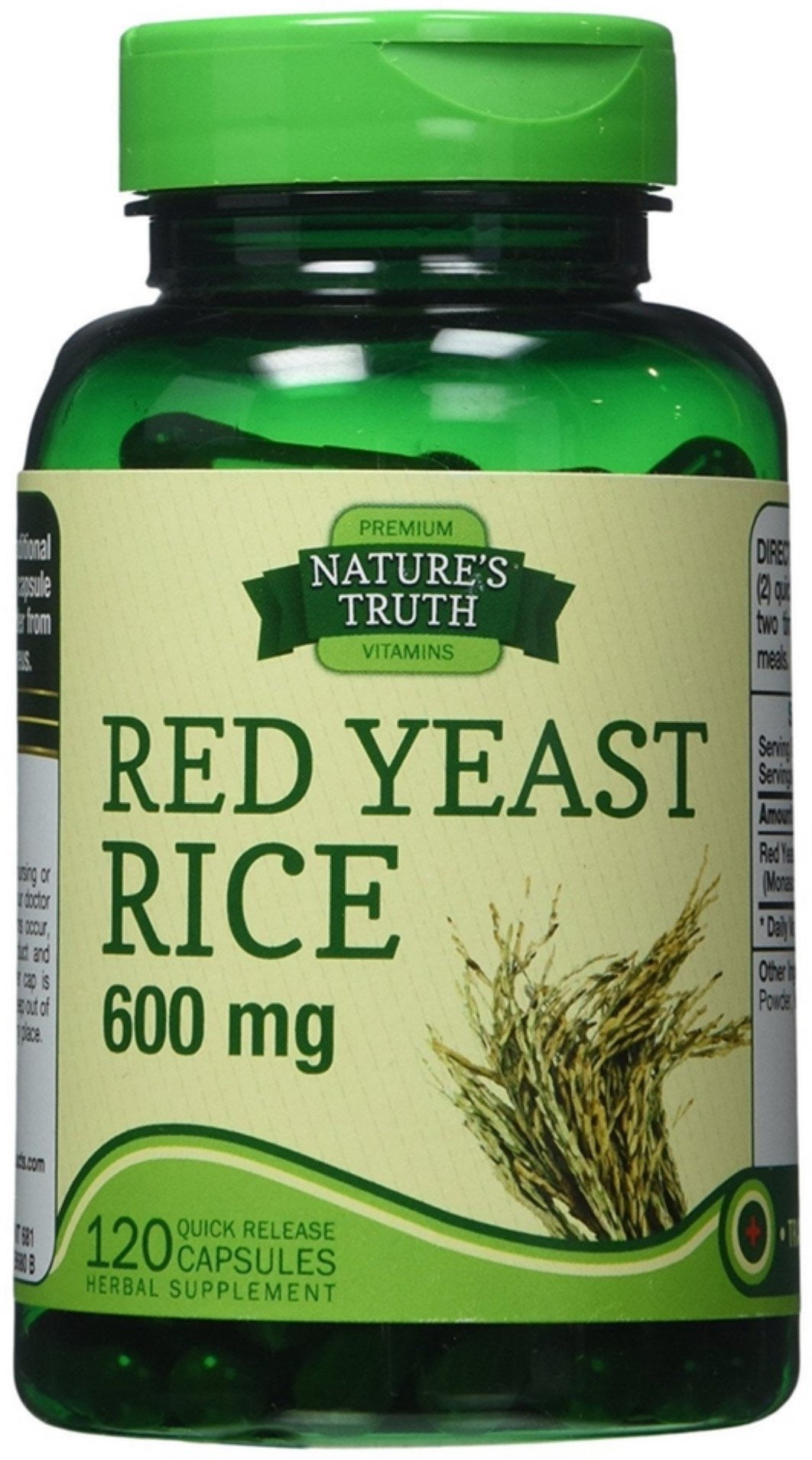 Nature's Truth Red Yeast Rice 600 mg 120 ea
