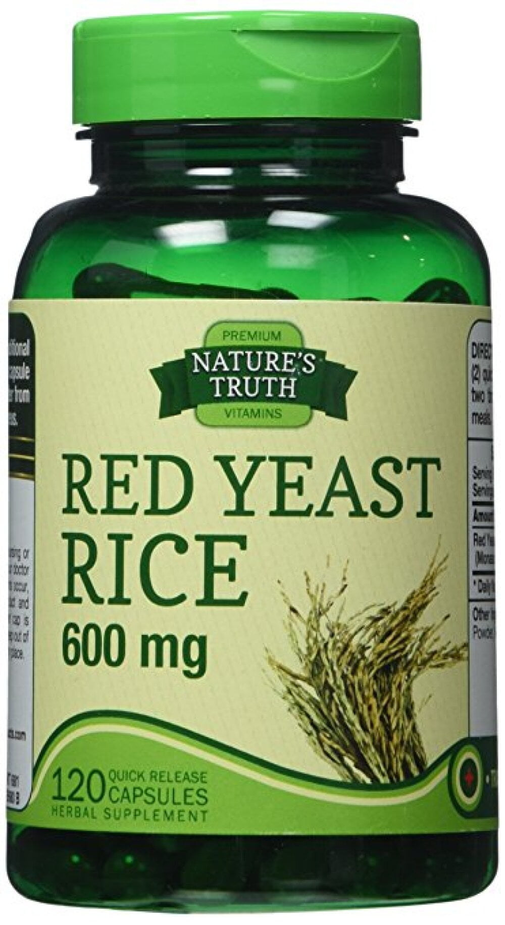 Nature's Truth Red Yeast Rice Tablets, 600 mg (Pack of 2)