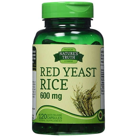 Nature's Truth Red Yeast Rice Tablets, 600 mg (Pack of 2)