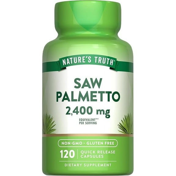 Nature's Truth Saw Palmetto 2400 mg (per serving) 120 ea (Pack of 2)