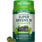 Super Greens | 60 Gummies | Apple Flavor | Non-GMO and Gluten Free | by Nature's Truth