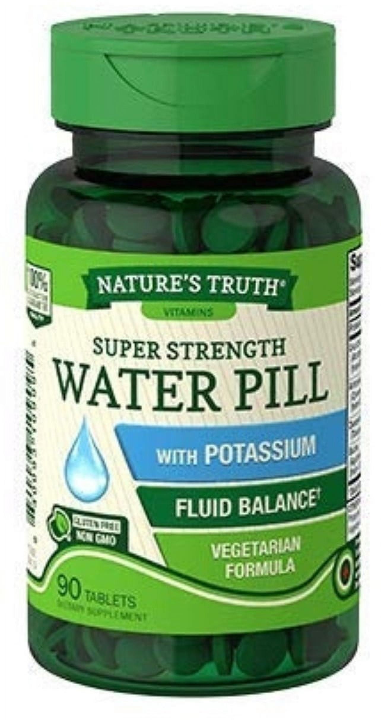 Nature's Truth Super Strength Water Pill with Potassium 90 Each - (Pack of 6)