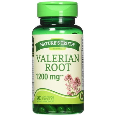 Nature's Truth Supplement Valerian Root 1200mg Promotes Restful Sleep, 90Ct