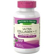 Natures Truth Supplement Vitamin C + Ultra Collagen 1000mg, Non GMO, 90ct