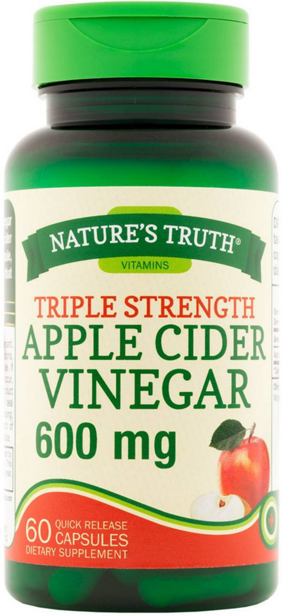 Nature's Truth Apple Cider Vinegar Capsules Nature's Truth Triple Strength Apple Cider Vinegar Quick Release
