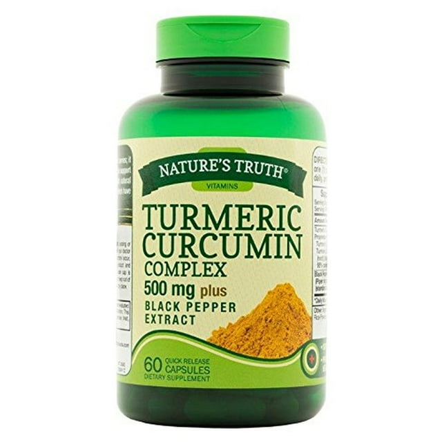 Nature's Truth Turmeric Curcumin Complex 500 mg Plus Black Pepper
