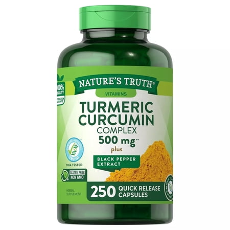 Nature's Truth Turmeric Curcumin Complex 500mg Quick Release Capsule (250 Count)