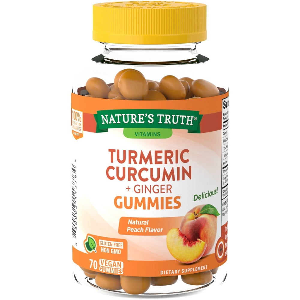 Nature's Truth Turmeric & Ginger Gummies 70ct (Pack of 2)