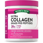 Nature's Truth Ultra Collagen Powder | 7 oz |  Type I and III | Hydrolyzed Collagen Peptides | Grass Fed, Paleo, Keto Friendly | Protein Packed | Unflavored | Non-GMO, Gluten Free