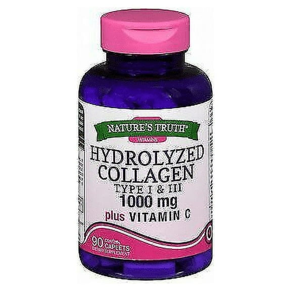 Nature's Truth Ultra Hydrolized Collagen+C Gluten-Free Non-Gmo 90 ct,3-Pack