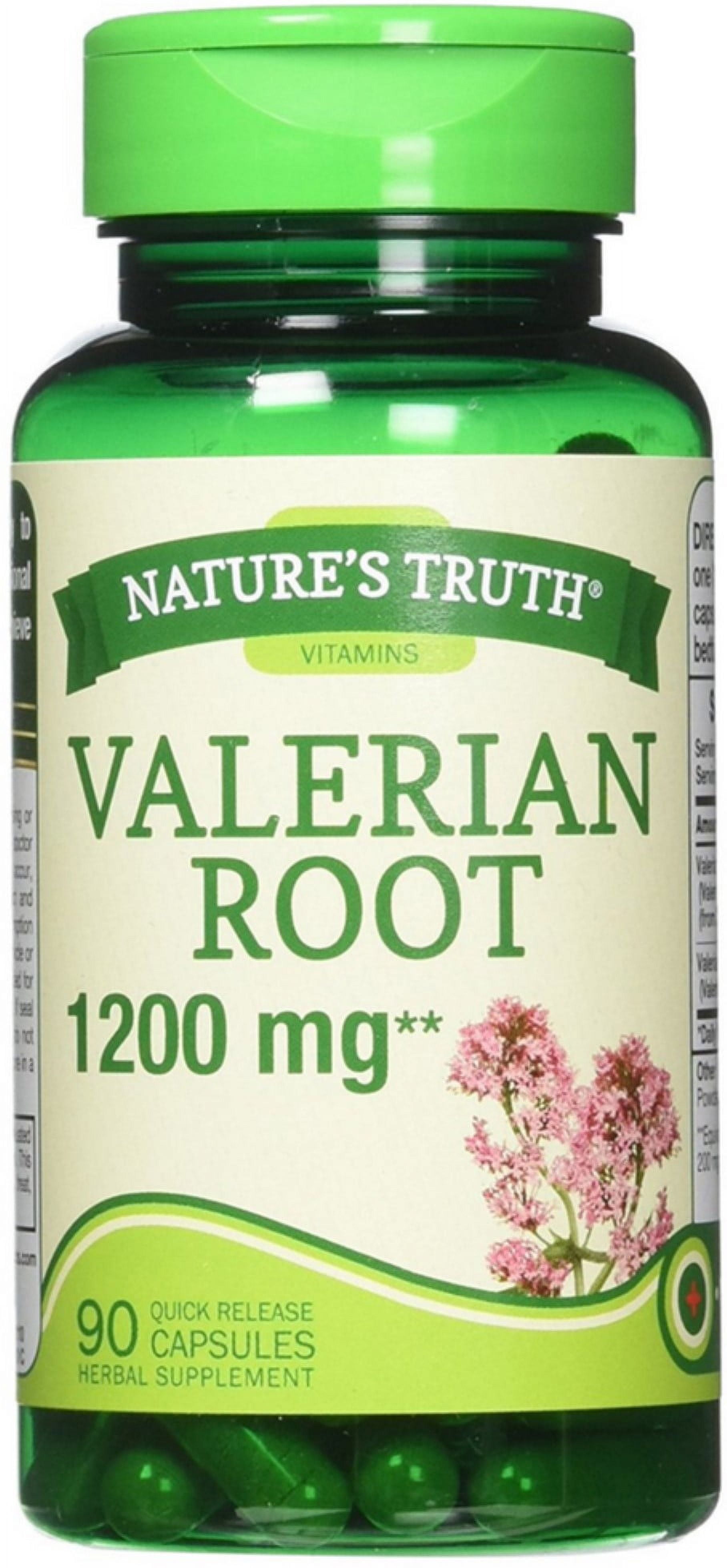 Nature's Truth Valerian Root 1200 mg Supplement 90 ea (Pack of 3)