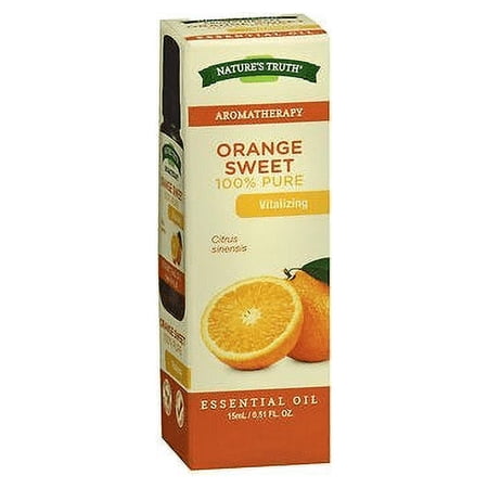 Nature's Truth Vitalizing Orange Sweet Aroma Essential Oil, 0.51oz, 4-Pack