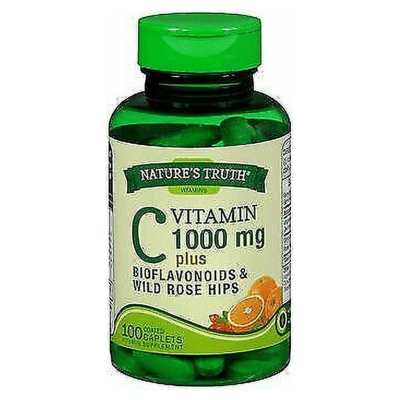 Nature's Truth Vitamin C Bioflavonoids & Wild Rose Hips, 100 ct, 4 Pack