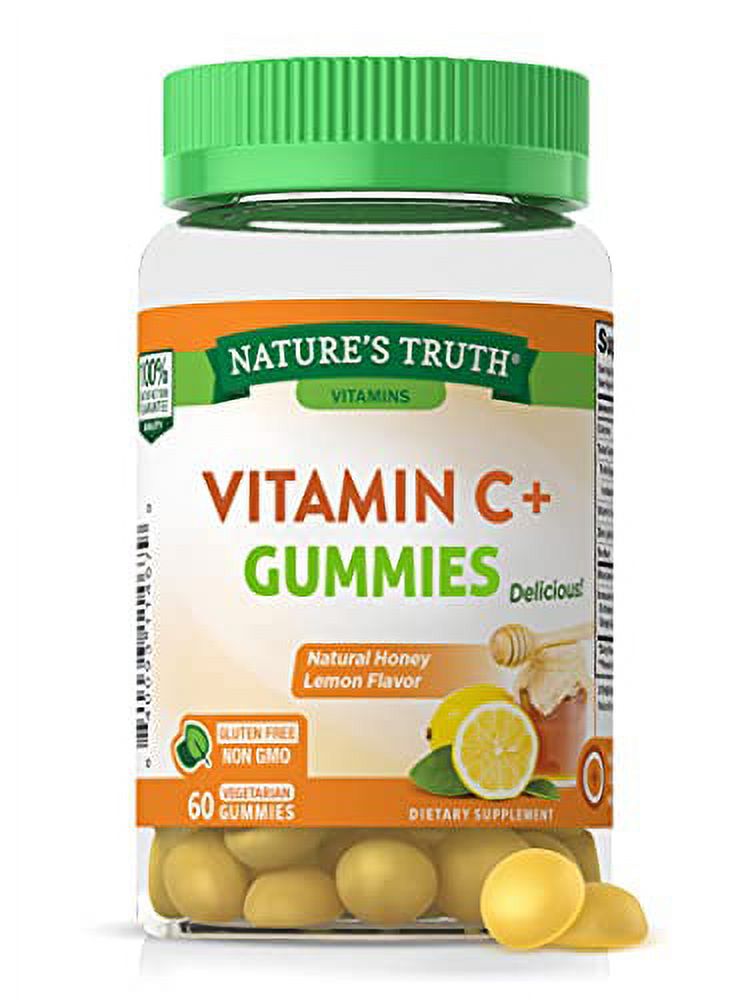 Nature's Truth Vitamin C Immune Support Gummies with Honey Lemon Flavor