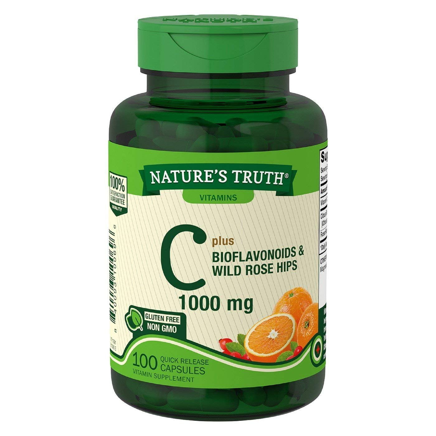 Nature's Truth Vitamin C with Bioflavonoids & Rose Hips Tablets, 1,000