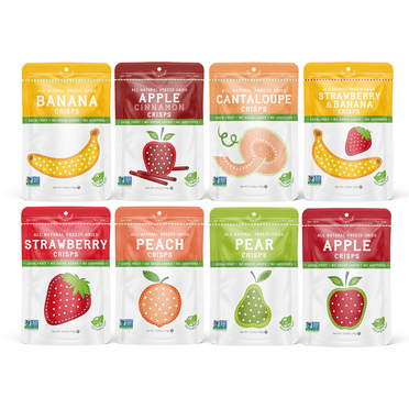 Nature's Turn Freeze Dried Fruit Crisps Sampler Variety Pack, Pack of 8 (0.53oz Each)