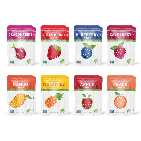 Nature’s Turn Freeze Dried Superfruit Crisps Variety Pack, Pack of 16 (0.53oz Each)