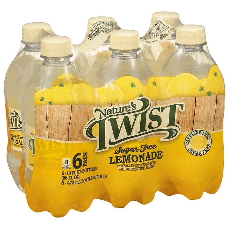 Nature's Twist Sugar Free, Low Sodium, Caffeine Free Lemonade, 16