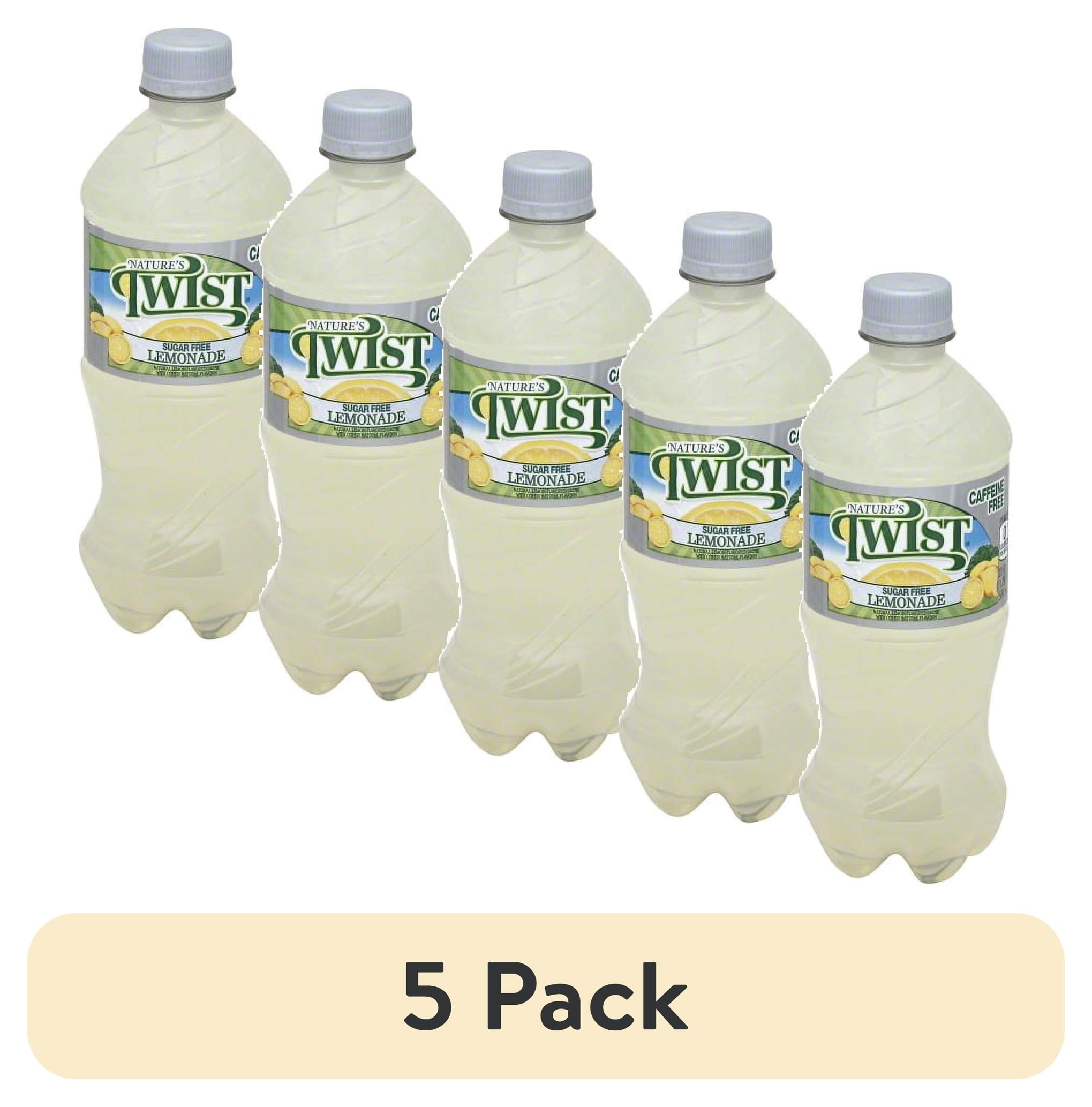 (5 pack) Nature's Twist Sugar-Free Lemonade, 20 fl oz Bottle - Walmart.com