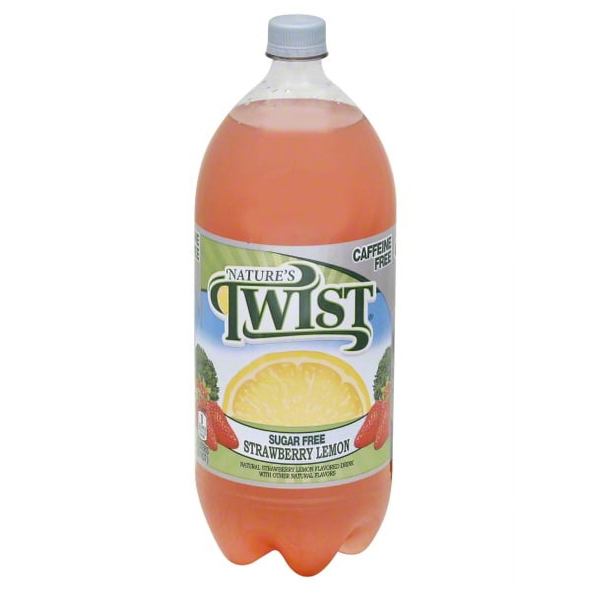 Nature's Twist Sugar Free Strawberry Lemonade Juice Drink, 2 Liter