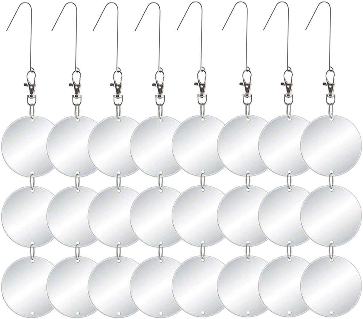 Nature's Watchman: Reflective Bird Deterrents, Double-Sided Metal Discs ...