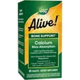 thumbnail image 1 of Nature’s Way Alive! Calcium Bone Support*, Max Absorption, Plant Source Calcium, 60 Tablets, 1 of 4