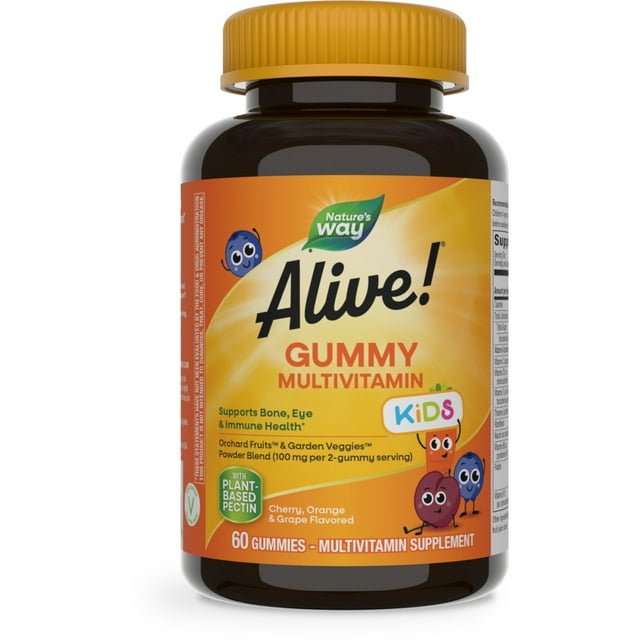 Nature's Way Alive! Kids Multivitamin Gummies, Supports Growth ...