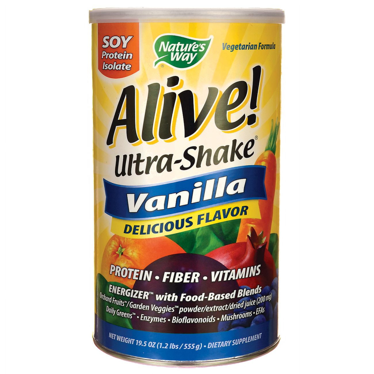 Nature's Way Alive Soy Protein Ultra-Shake Vanilla, 20 Oz - Walmart.com