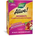 thumbnail interactive-video image 1 of Nature’s Way Alive! Women’s Complete Multivitamin Tablets, B-Vitamins, Superfood Antioxidants, 50ct, 1 of 10