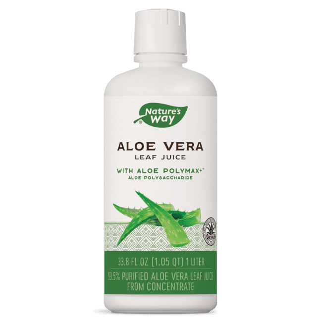 Natures Way Aloe Vera Leaf Juice 99 5 Purified Aloe Vera Leaf Juice