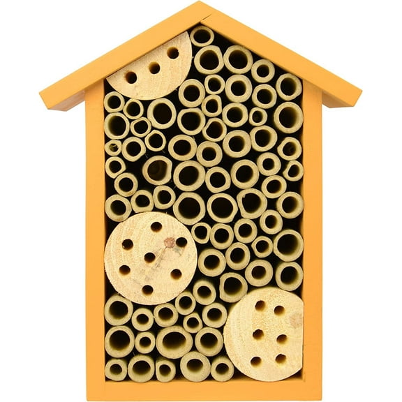 Nature's Way Bird Products Bee House PWH1-A - Hanging Nesting Beehouse - Yellow