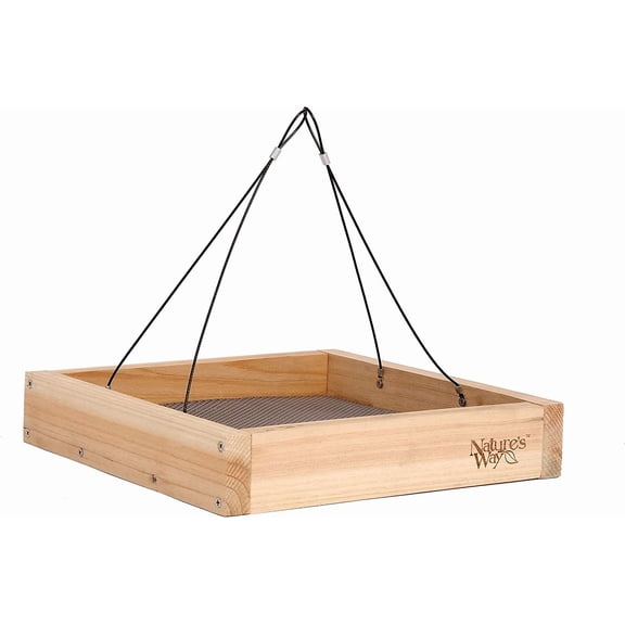 Nature's Way Bird Products CWF3 Cedar Platform Tray Bird Feeder