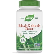 Natures Way Black Cohosh Root Capsules, Traditional Support for Womens Health*, 180 Count