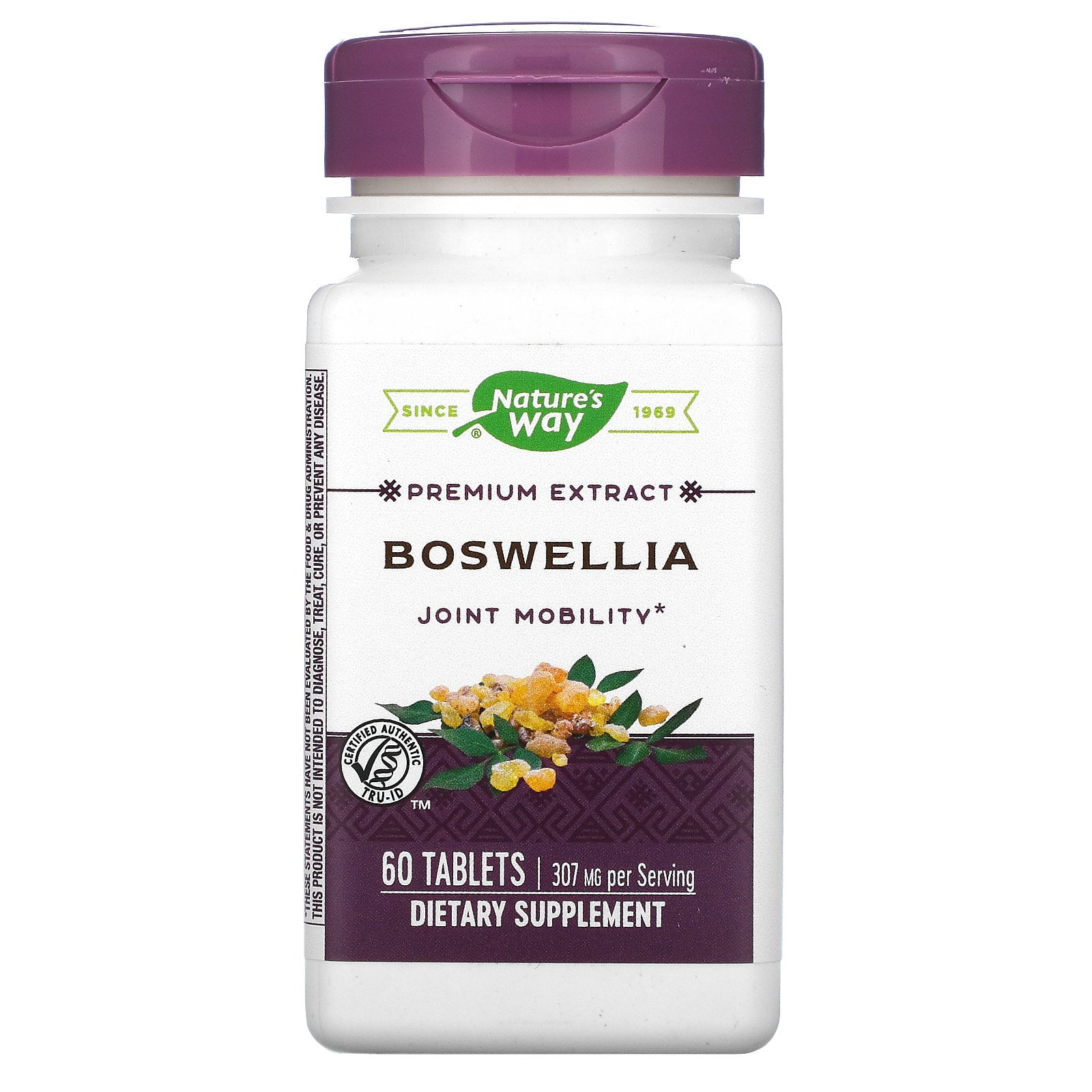 Nature's Way Boswellia Standardized Extract,60 Tablets,65% Boswellic Acids,Joint Mobility for Unisex